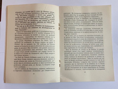 OLD BOOK BROCHURE-REVOLUTION SOCIALISTE D'OCTOBRE-MAO TSE-TOUNG-LIN PIAO-1967 - Picture 7 of 13