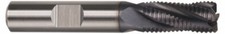 Hertel 3/8" Diam, Fine Pitch, 3/4" LOC, 4 Flute Cobalt Roughing Square End Mi...