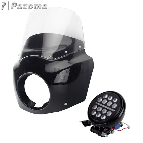 For Harley Low Rider S 11" Motorcycle Headlight Fairing Windshield Screen Cover - Picture 9 of 15