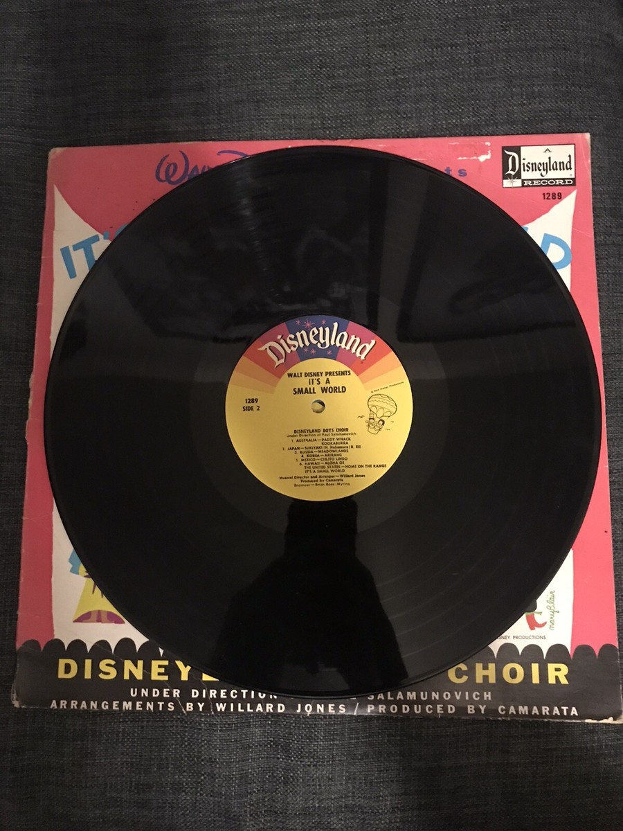 【特価・希少】ウォルトディズニーit's a small world レコード Walt Disney Presents It's A Small World 1289 Disneyland