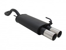 NOVUS SPORTAUSPUFF +ABE 2x76mm RL-Design Stahl für VW Polo 4 IV-6N/6N2