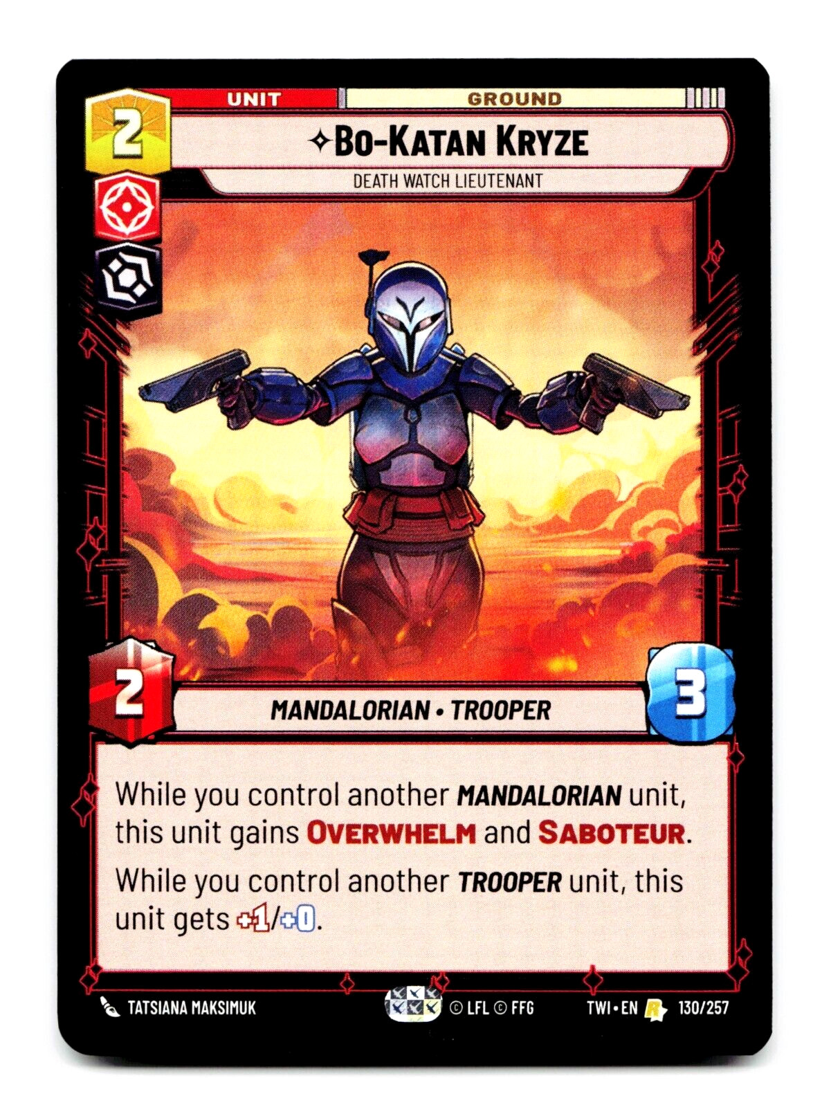 Bo-Katan Kryze [Twilight of the Republic] Star Wars Unlimited