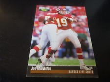 JOE MONTANA    (kansas city chiefs - qb)   1995 classic pro line card #12 mint