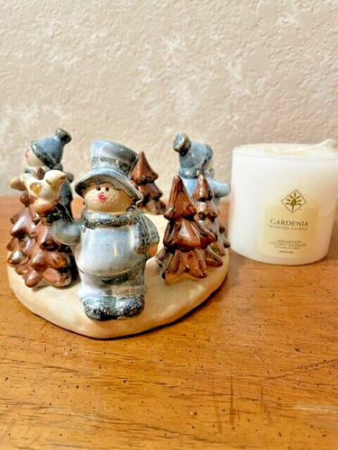 Snowman Candle Holder, Free Shipping - Picture 2 of 11