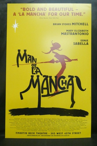 Man of La Mancha Broadway Window Card Poster 14" x 22" - Picture 1 of 6