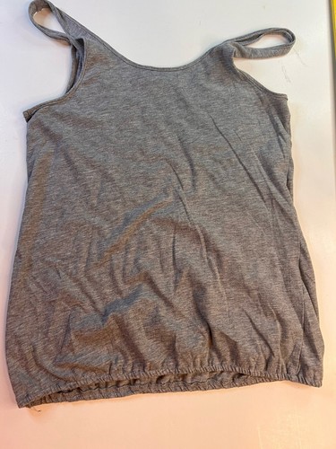 American Eagle Boho Gray Womens Top Tank Size M Medium Beads Sequins 2009 Sexy - Picture 5 of 11