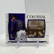 Dinelson Lamet 2022 Panini National Treasures Colossal Patch CLM-DL Rockies /49