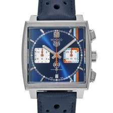 TAG HEUER Monaco Caliber Heuer02 Chronograph Gulf CBL2115.FC6494 blue/Silver...
