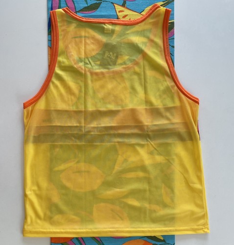 N2N Bodywear ES24 Malibu Sunset Sheer Yellow Size XL Men's Retro Tank Top NWT - Picture 12 of 16