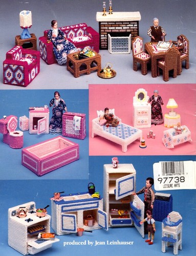 Tela plastica MOBILI CASA DELLE BAMBOLE volantino 3086 INUTILIZZATO ©1991 per piccole bambole - Foto 2 di 2