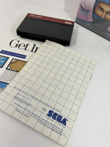 Shinobi Sega Master System CIB Hangtab Manual US Version SMS Complete Poster - Picture 8 of 9