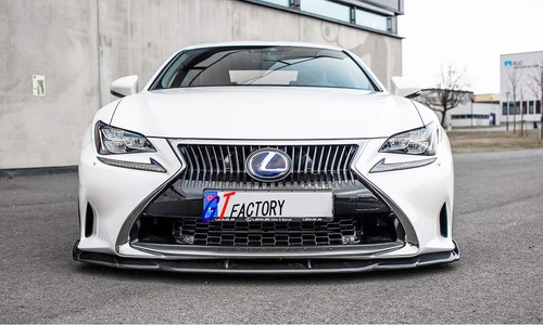 CARBON FRONT LIP SPOILER A STYLE FOR LEXUS RC200t RC350 F-SPORT PRE FACELIFT - Bild 1 von 6