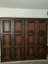 antique american heritage solid oak armoire, wardrobe, closet, mirror, dresser.