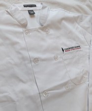 Cooper's Hawk Winery & Restaurants Woven Chef Long Sleeve Coat White L New