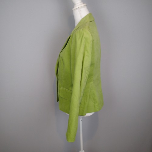 KASPER sz 10 BLAZER, SUIT Jacket tweed green velvet po - Picture 6 of 12
