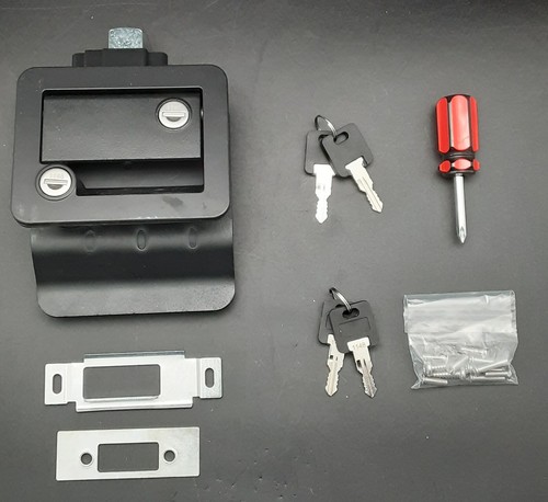 New, Black RV Entry Door Lock Replacement w/Keys - Bild 1 von 10
