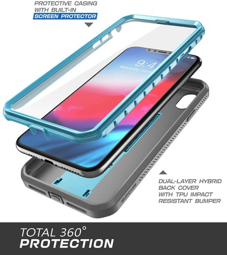 SUPCASE UBPro for iPhone XR 6.1" Built-in Screen Case Hard Stand Holster Cover - Picture 22 of 38
