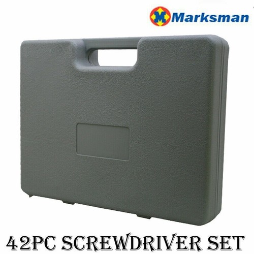 42PC SCREWDRIVER BIT SET IN CASE TOOL KIT TORX PHILLIPS PRECISION SLOTTED GARAGE - Picture 3 of 4