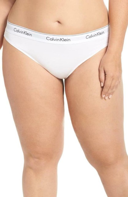 plus size cotton thong underwear