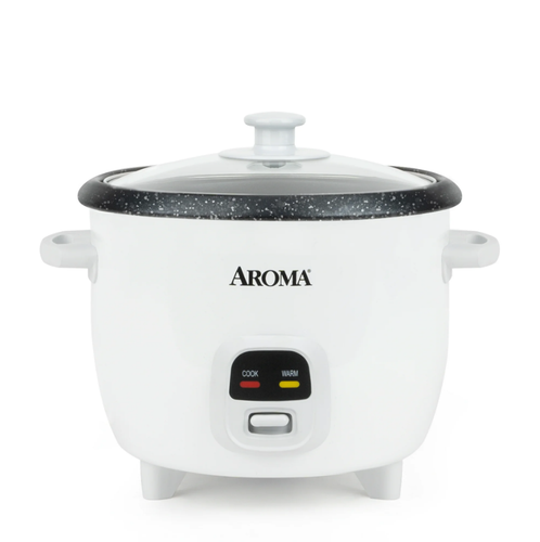 6-Cup Rice Grain Cooker 8X Bonded Granite Coating Durable Pot One-Touch Design - 第 2/7 張圖片