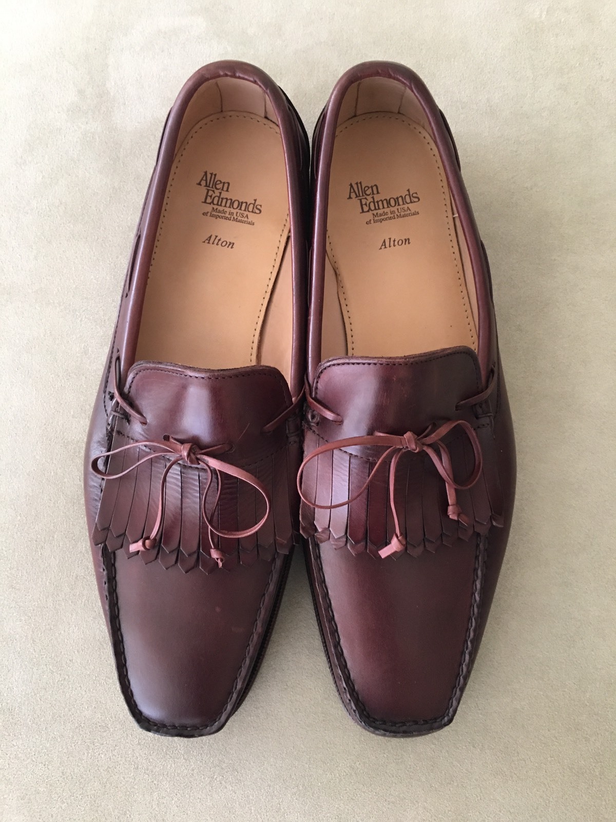 NIB, 5.00 Allen Edmonds Alton loafers, Brown Color, 10.5 EEE Scarpe classiche da uomo NIB, 5.00 Allen Edmonds Alton loafers, Brown Color, 10.5 EEE Scarpe classiche da uomo