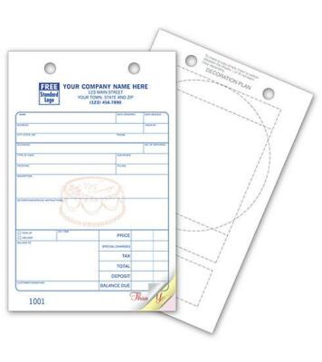 250 Bakery Order Register Forms - 3 Part Large Classic / Nebs Deluxe No.616