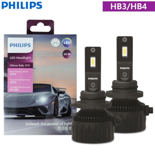 Philips Ultinon Rally 3551 LED H4 H7 H11 HB3 HB4 HIR2 50W 4500LM Car Headlight - Picture 9 of 10