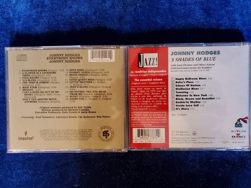 2 Johnny Hodges Cds Everybody Knows/3 Shades Of Blue Oliver Nelson Leon Thomas  - Bild 2 von 2
