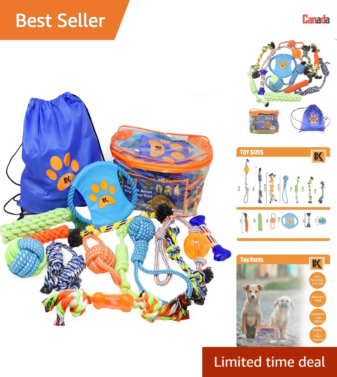 Assorted Dog Rope Toys 13 Long Lasting Durable Puppy Chew Toys