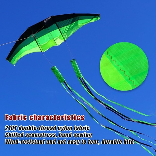3D Erwachsene Gliders Kite, 120" in Giant Single Line Kites, zwei 17ft 3D Kite Tails, - Bild 4 von 6