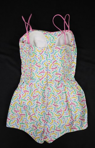 Vintage 50s CEEB of Miami USA Women’s sz S M 6 8 (tag 12) Printed Romper Shorts - Picture 7 of 8