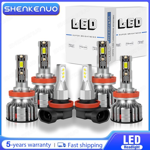 Hot For Buick LaCrosse 2010-2013 LED Headlight High/Low Beam+Fog Light Bulbs Kit - Picture 1 of 15