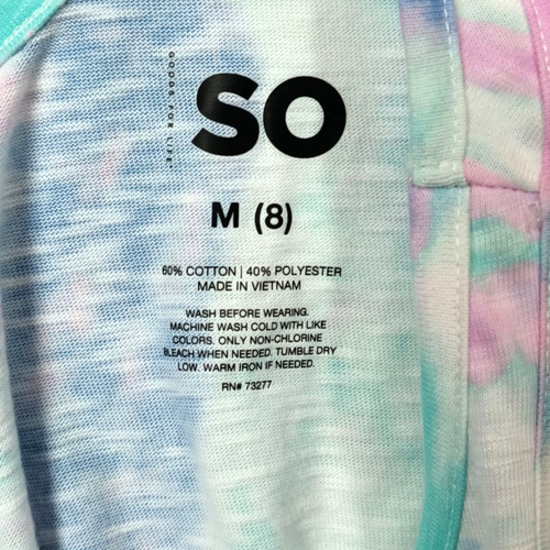 SO Vestido de Encubrimiento Traje de Baño Tie Dye Espalda Corredora para Niña Talla Mediana 8 - Imagen 4 de 4