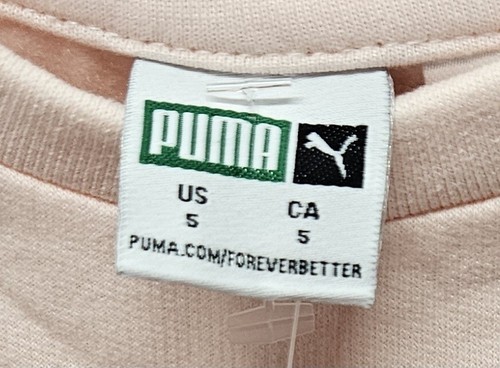 Puma Big Girls' Pink Sweatshirt With Glitter Accents Size 5/New - Picture 3 of 5