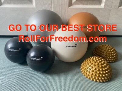 Physical Therapy Yamuna Body Rolling Balls w/ Foot Wakers or Savers