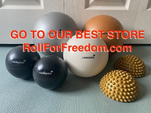 Physical Therapy Yamuna Body Rolling Balls w/ Foot Wakers or Savers