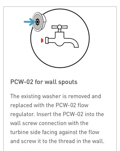 Water saving PCW -02 Neoperl SHOWER REGULATOR 9 LPM 58909110000 - Picture 3 of 7