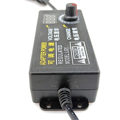 DC 3V to 24V Output Adjustable Power Supply 3A 72W LCD Display US Plug AC Cord - Picture 8 of 8