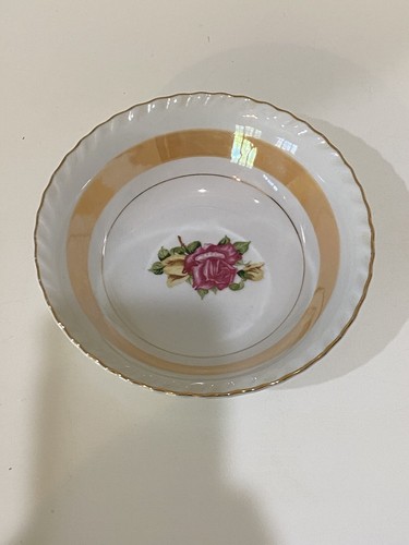 Old Vintage Westwood Fine China of Japan Lusterware Bowls Rose Pattern Set of 2 - Picture 10 of 12