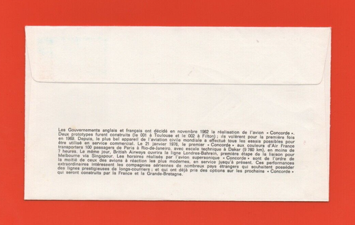 FDC 1976 No. 950 - The Concorde Paris - Rio Janeiro 1976 ..... (Ref. 6774) - Picture 2 of 2