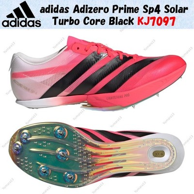adidas Adizero Prime Sp4 Solar Turbo Core Black KJ7097 Men's Size