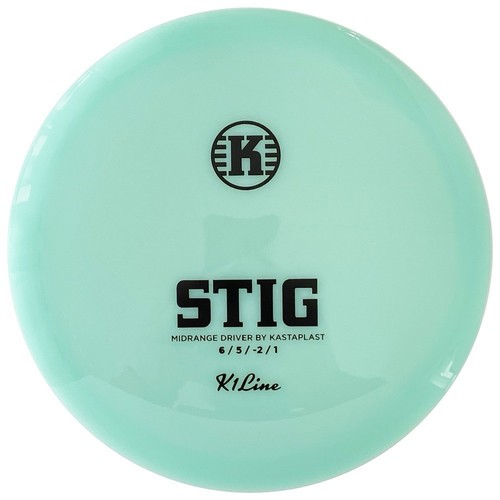 Kastaplast FIRST RUN Stig 175g Mint Green Black Stamp Midrange Golf Disc