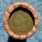 ROLL OF WHEAT CENTS WITH SOME INDIAN HEADS 1889 & 1893