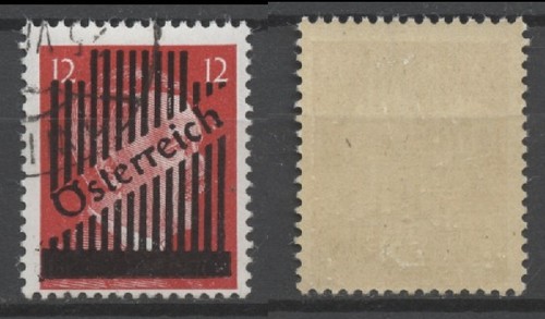 Nº: 134335 - IMPERIO ALEMÁN - "HITLER" - SELLO ANTIGUO 12 PF con OP. "AUSTRIA"!!