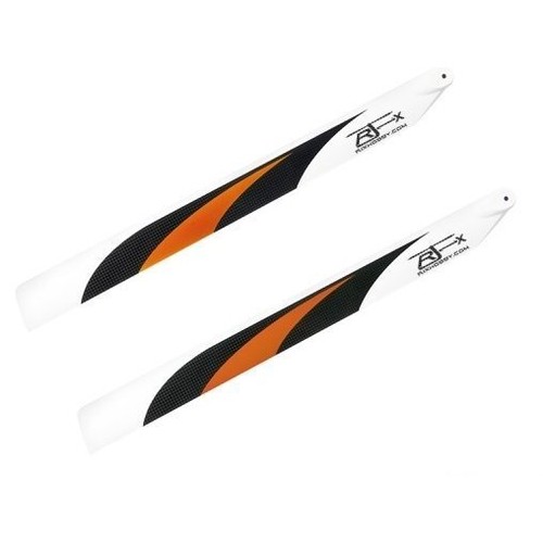 RJX 500mm Carbon Rotor Blade Orange Hobby Used EE8
