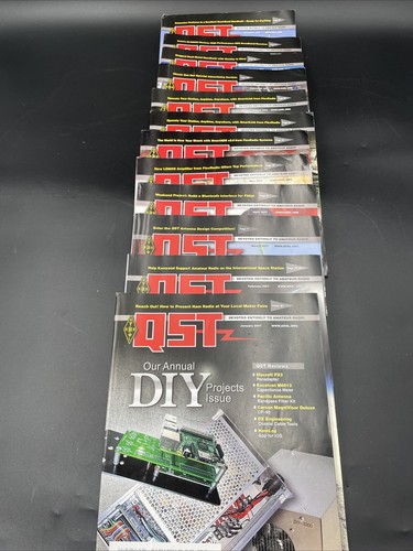 Lot 12 QST Magazines - Complete Year 2017January-December) ARRL Amateur Radio