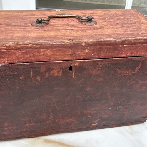 Old portable Wooden Storage Box Organizer Tool Box -L38 X H 22 X D 16cm-no lock - Picture 5 of 24