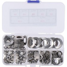 295Pcs Metric M3 M4 M5 M6 M8 M10 M12 Spring Wave Washer Assortment Kit, 304 S...