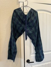 Vineyard Vines Pants Mens Size L Pajama Blue Plaid Cotton Lounge Sleepwear