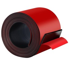 Solid Neoprene Rubber Strip with Adhesive 4" W x 1/8" T x 10' L Gasket